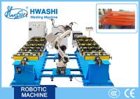 6- Máquina de soldadura robótico industrial da linha central, soldador automático do Mig da cremalheira do armazenamento do ferro