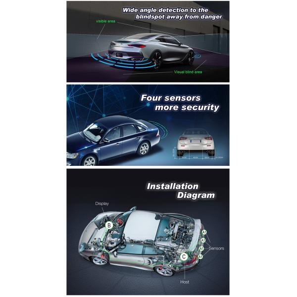 Voice alert 12V buzzer bosch car parking sensor system ultrasonic sensor Car Rearview Parking System