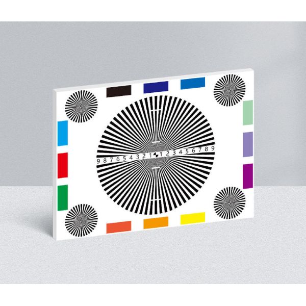 Lens Calibration Focusing Test Card For Surveillance Cameras Photography