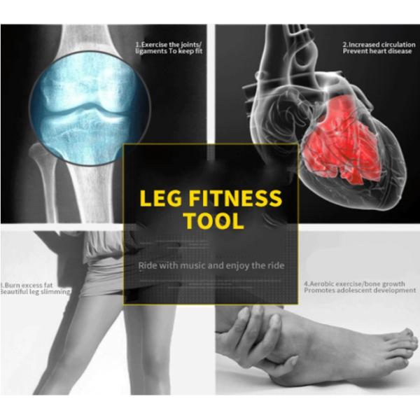 Yellow White Mini Pedal Bike Exerciser , Printing Logo Leg Pedal Exerciser