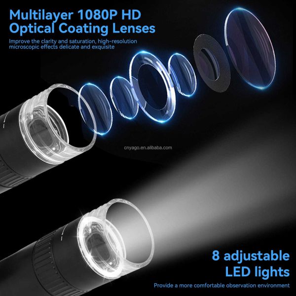 50X-1000X Portable Digital Microscope with 2