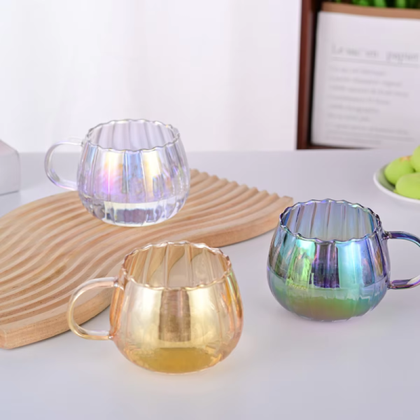 Heat Resistant High Borosilicate Glass Coffee Tea Juice Cup For Coffee Tea Daily Drinking