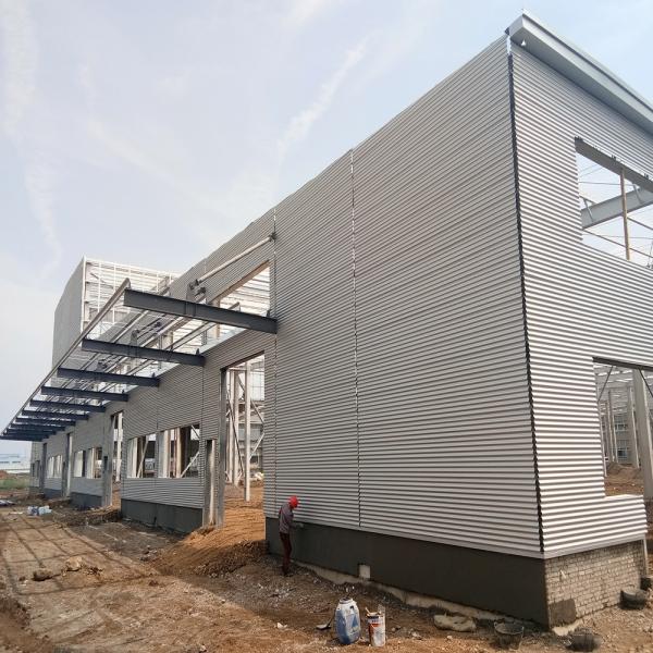 Durable Prefabricated Steel Warehouse , Prefab Metal Warehouse Building