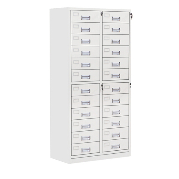 Height 1850Mm 22 Doors Steel Storage Locker Steel Cabinets Knocked Down Structure