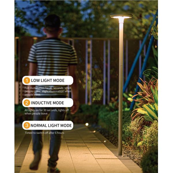 Гарантия 2 года IP66 солнечная светодиодная наружная уличная огородная подсветка водонепроницаемая двойная PIR датчики движения для дорожки