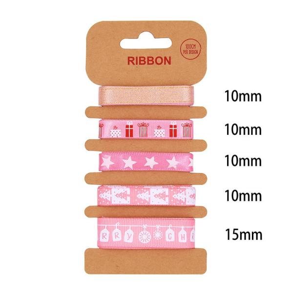 ОДМ полиэстерная лента 2 мм 10 мм 15 мм Рождественская подарочная лента