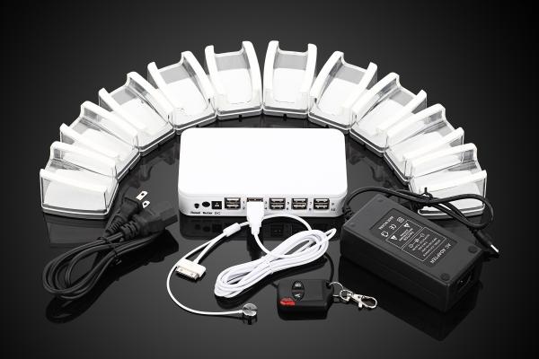 COMER antitheft locking systems for Centralized Alarm System Acrylic Display mobile Stand Holders