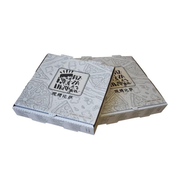 Single- and Reusable Takeout Packaging Custom-Printed Kraft Pizza Boxes for Food Container