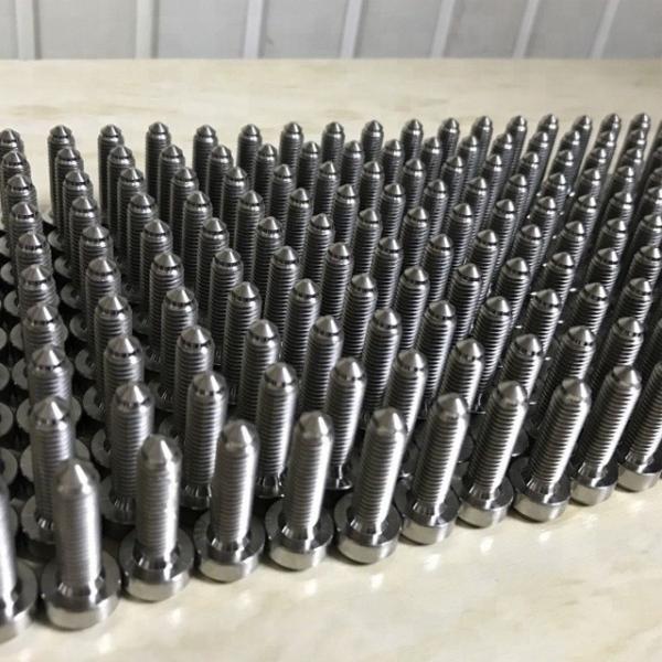 6AL-4V liga de titânio M7 * 1.0 parafusos de borda dividida para BBS acabamento natural 24.5mm Pronto para envio
