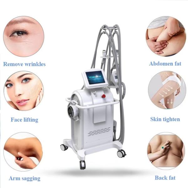 Professional Vacuum Roller Beauty Machine for Slimming , Infrared RF Vacuum Roller Full-Body Therapy Equipment