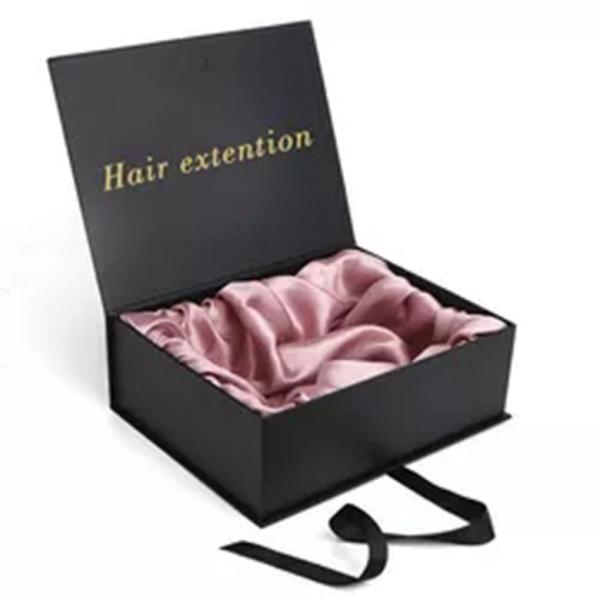 Hair Extension Wig Luxury Black Gift Box