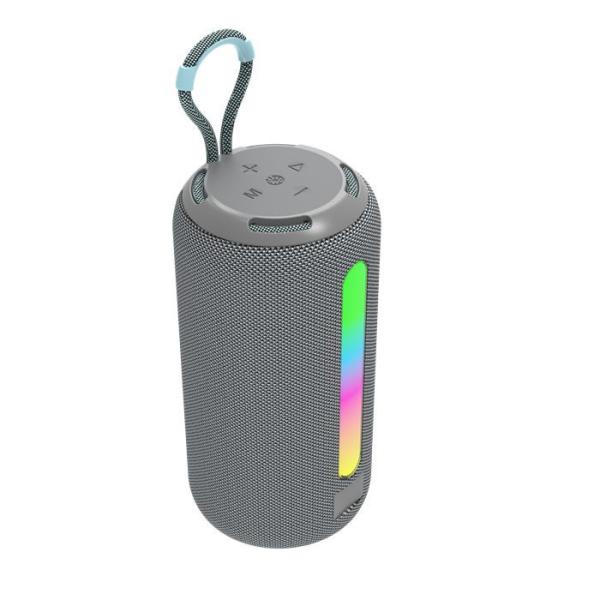 1200mAh Portable Fabric Wireless Speaker , TWS Bluetooth Speaker With RGB Light