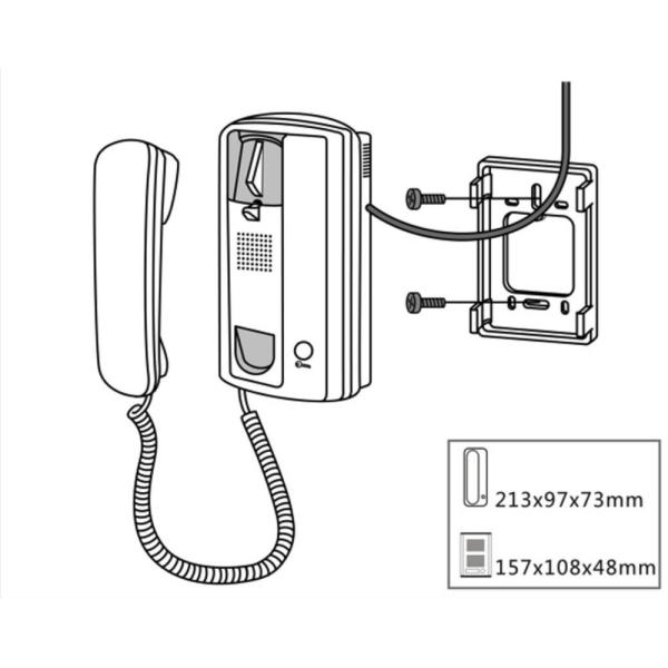 LENYO 2 Wire Ring Audio Video Doorbell DC 12V For Villa Surveillance