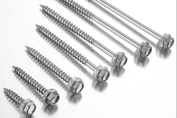 M3 M4 En acier inoxydable Hex Flange Screws à autocollants SS304 SS316 A2 A4-80 Screws de forage
