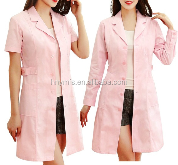 High Quality Customized Blue Lab Coat Women Nurse Medical Scrub Suit Design