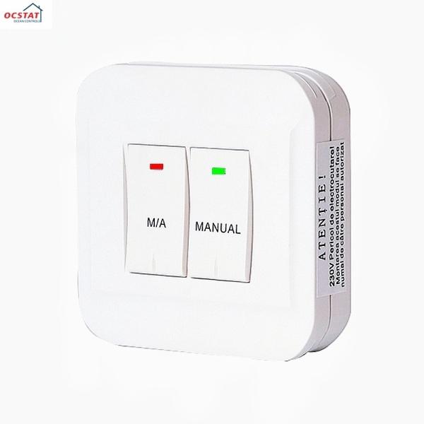 Non - Programmable Underfloor Temperature Heating Thermostat With Battery , White Color