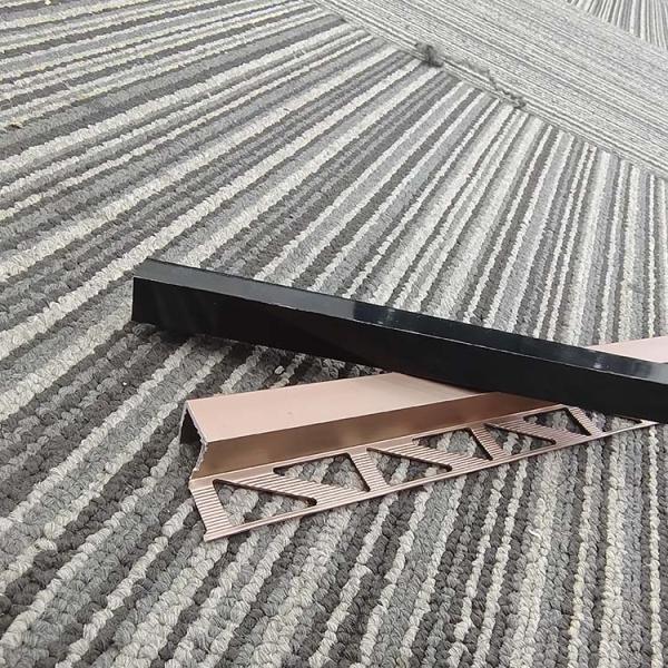Modern Design Aluminum Tile Trim for Wall and Floor Edges Decoration Edging Trim