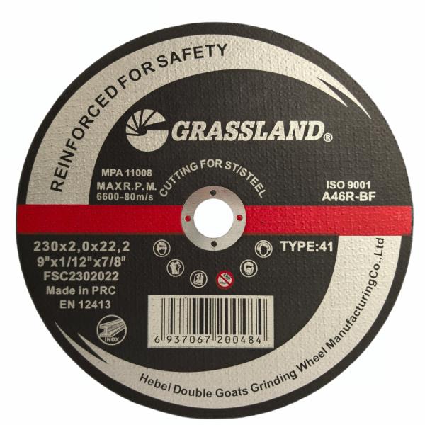 9 230mm X 2mm X 22.2mm Stainless Steel Cutting Discs Angle Grinder Using EN 12413