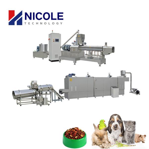Linha de produção de alimentos para animais de estimação Ce 100KG extrusora de parafuso duplo para pellet animal