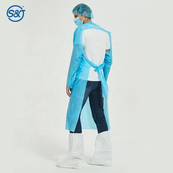 S&J Operation Medical Disposable Surgical Isolation CPE Gown