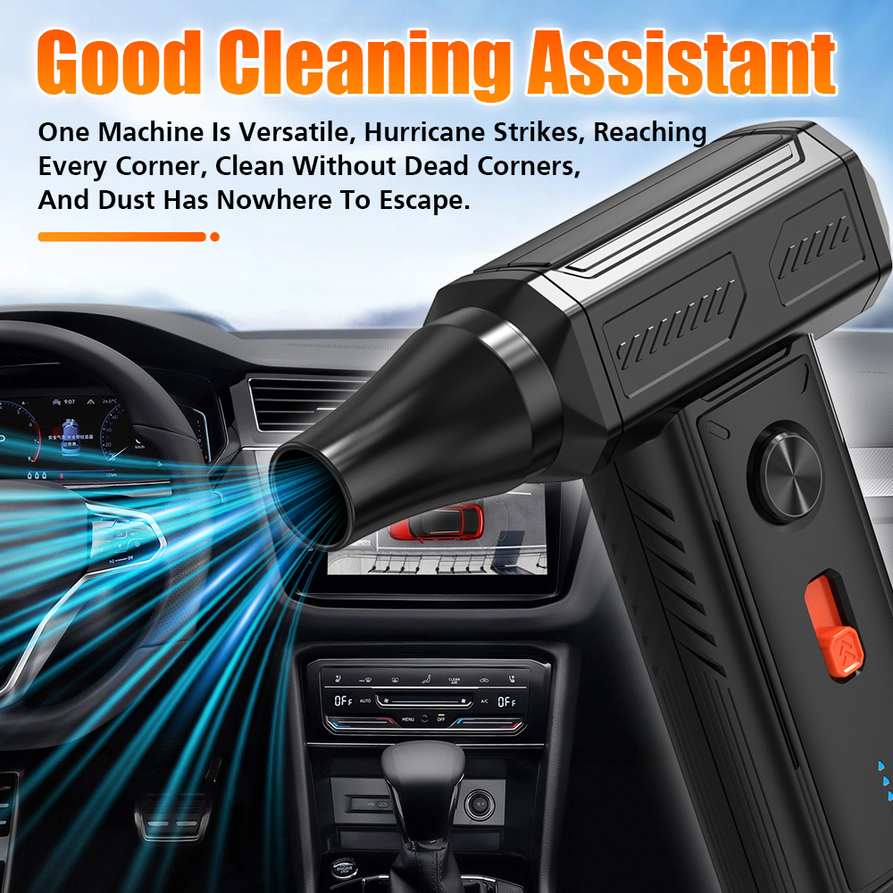 Portable Solar Car Violent Fan Air Duster with ABS Material Compact Design for Interior Drying