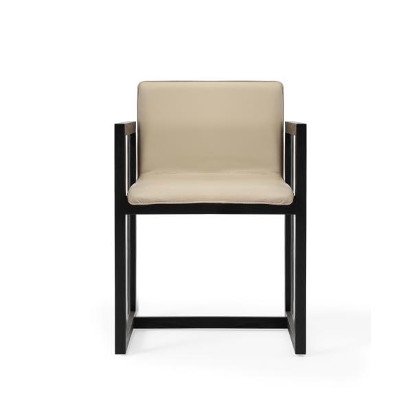 Chaise de bureau moderne en bois massif fauteuil type couleur marron