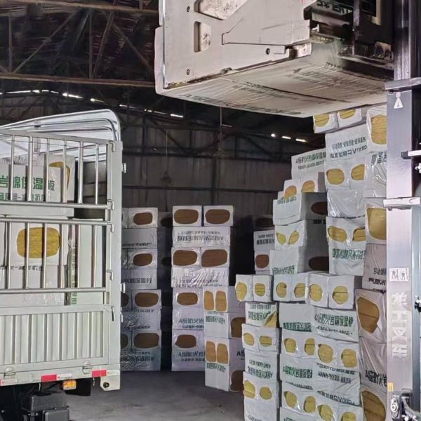 30mm-150mm Thickness Fireproof Rock Wool Panel with 0.035-0.045 W/m*K Thermal Conductivity