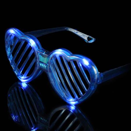 Multi-Color Heart Shaped LED Fashion Sunglasses For Concerts, Party, Night Clubs And More!