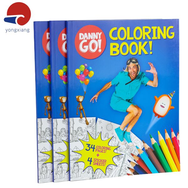 Customized Softcover Wholesale Coloring Book for Children and Adults - Full