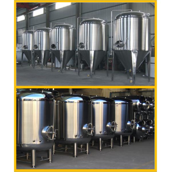 100% TIG Welding Conical Beer Fermenter With 50MM Polyurethane Insulation