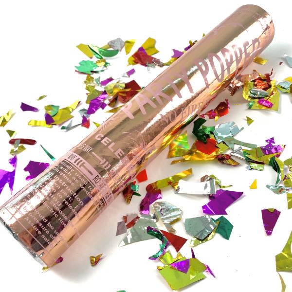 Customized Logo Acceptable Party Cannons Color Poppers For Wedding