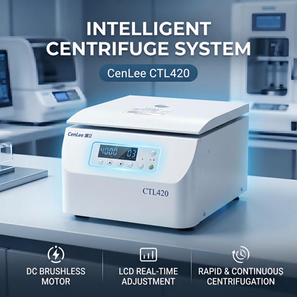 Cenlee Durable 304 Stainless Steel Body Horizontal Centrifuge CTL420 4200RPM 2760*g CGF PRF Swing-Out Rotor Brushless Motor