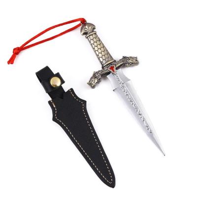 Metal Zinc Alloy Dragon Dagger Mini Knife Letter Opener Collectible