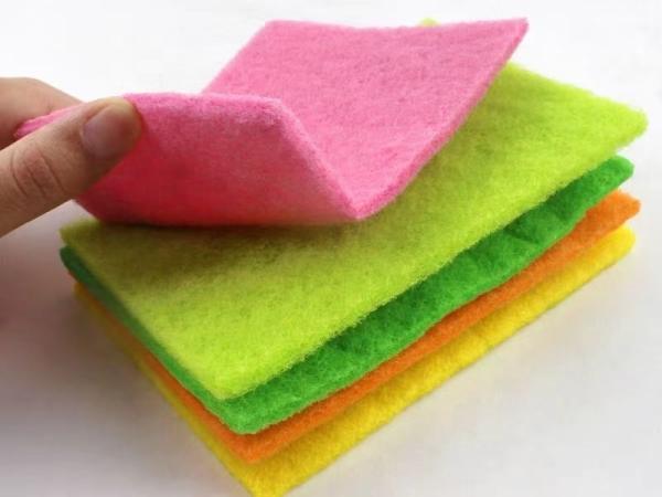 Lave-vaisselle Pad de nettoyage abrasif Haute absorption de l'eau 250% 500%
