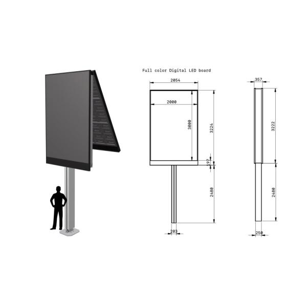 Зафиксированное на открытом воздухе P8 5000nits привело дисплей 240w/m2 для рекламы