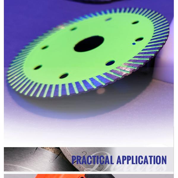Каменная резьба 7 дюймовые сухие турбо лезвия пила для резки сцинтерованного камня класса А-класса