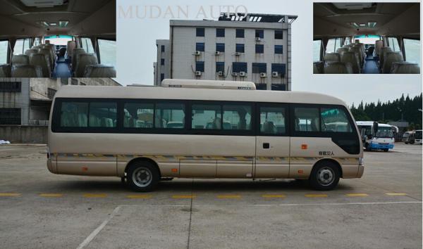 Sunroof Md6758 Star Minibus , 25 Passenger Mini Bus Sliding Side Window