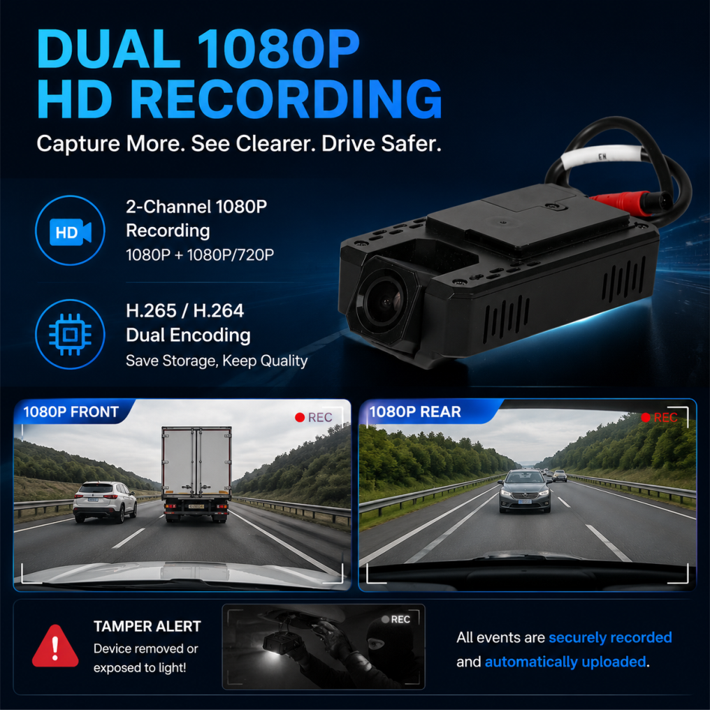 VC-7CH 4G Dual-Channel Video Telematics Dashcam