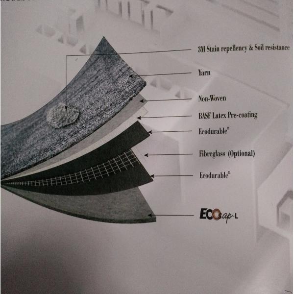50x50cm Office Carpet Flooring , Nylon Carpet Tiles High Low Loop Pile