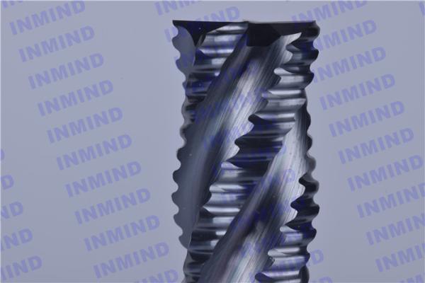 Highly Polished Solid Carbide Roughing End Mills For Steel / Cast Iron / Stainless Steel