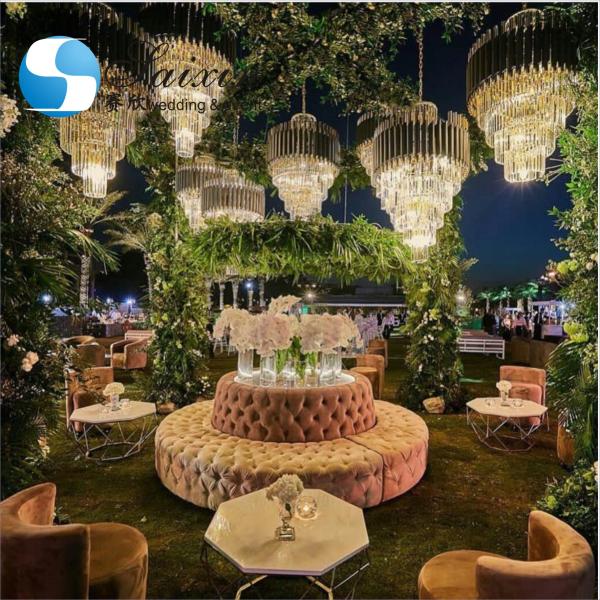 Теневая кристаллическая люстра лампа украшение свадебное мероприятие Сцена 116 см