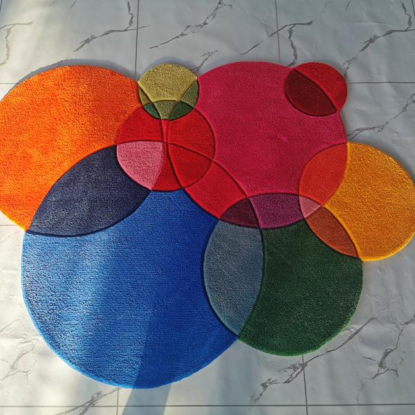 Handmade Wool Blend Living Room Carpet Rugs 1000*1000