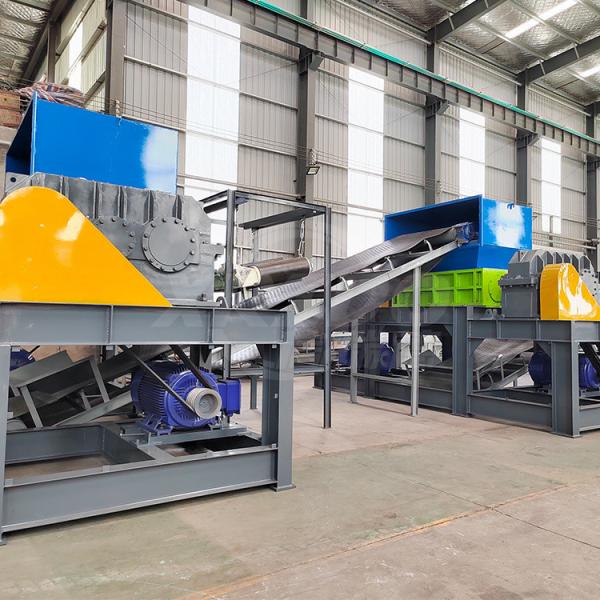 Double shaft shredder High Efficient Scrap Steel Metal Crusher Machine Shredder Car Crusher Machine for Scrap Metal Crushing