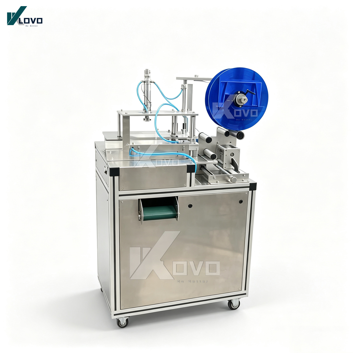 Blue Bubble Wrapping Equipment Automatic Toilet Block Packaging Machine