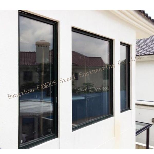 tempestade 6A Windows, janela de alumínio isolada 5mm de 5mm de vidro moderada fixa