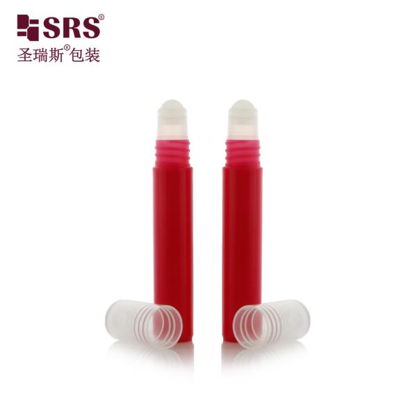 7ml Cylinder Plastic Roll On Bottle for Essential Oil Perfume in Various Colors and Finishes