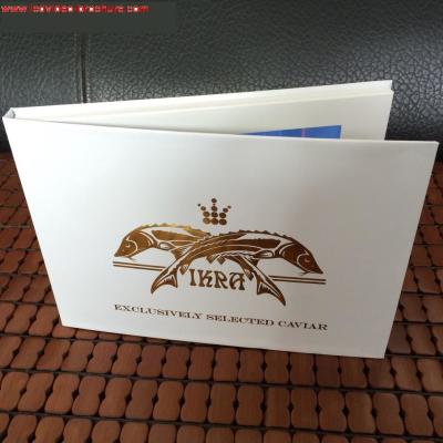 Popular lcd video brochure card with custom logo / Offset printing  for birthday