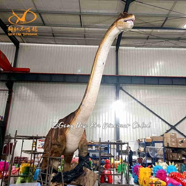 Lifelike Real Animatronic Dinosaur Model Long Neck Brachiosaurus Dinosaur for Mall