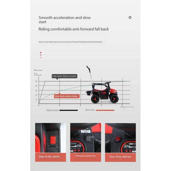 Ride On Toy Style 2023 Off-Road 6V Детские игрушечные автомобили Аккумулятор Электрический автомобиль для детей