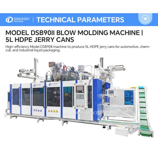 Automatic DSB90II Double Station Blow Molding Machine with Triple Screw for 5L Containers